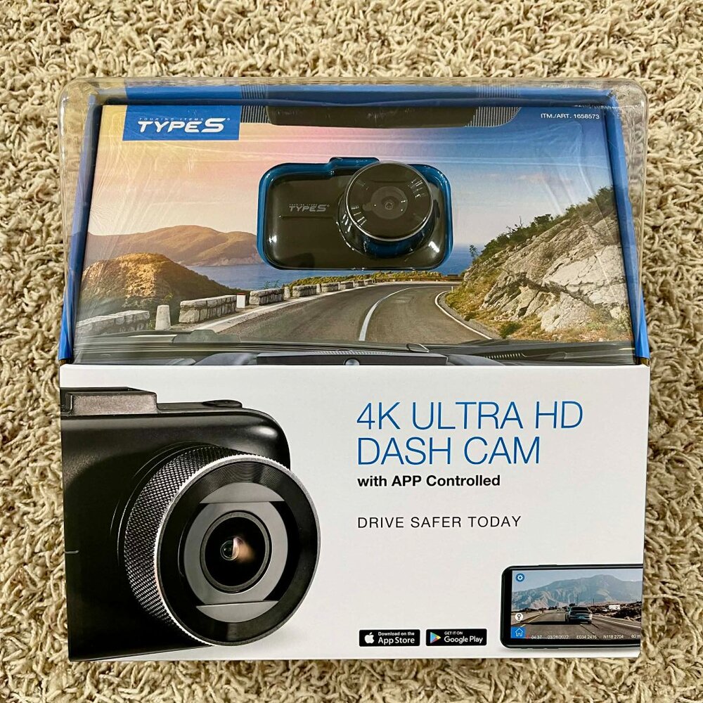 Type S Ultra HD 4K Dash Camera (New in Box Sealed)